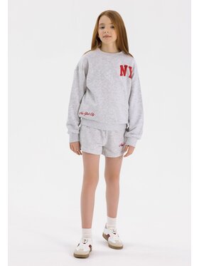 minoti minoti Bluza 22fleece69 Szary Regular Fit