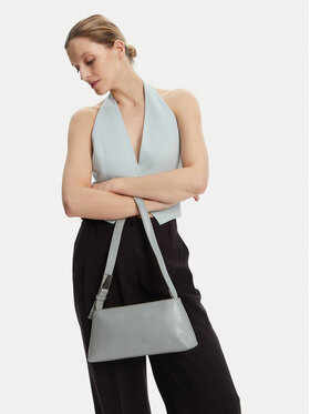 Calvin Klein Calvin Klein Kabelka Embossed Logo Shoulder Bag K60K612550 Sivá
