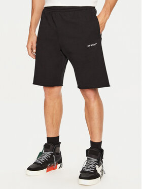Off-White Off-White Sportske kratke hlače OMCI006S22FLE0151001 Crna Regular Fit