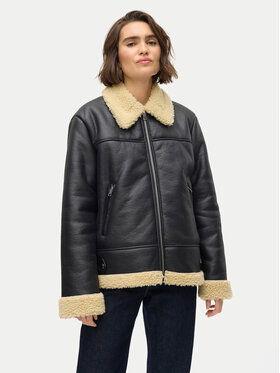 Vero Moda Vero Moda Куртка зі штучної шкіри Kay 10310165 Чорний Regular Fit