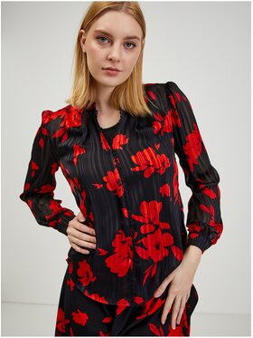 Orsay Orsay Bluzka 650240-660000__42 Czarny Regular Fit