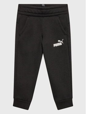 Puma Puma Teplákové kalhoty Essentials Logo 586973 Černá Regular Fit