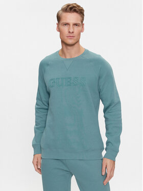 Guess Guess Mikina Z2YQ27K9V31 Tyrkysová Regular Fit