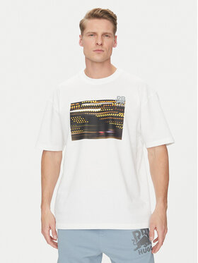 HUGO HUGO Tricou Daveley_RB 50545125 Alb Regular Fit
