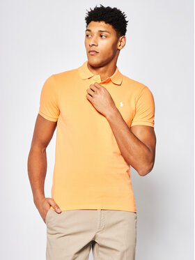 Polo Ralph Lauren Polo Ralph Lauren Тениска с яка и копчета Core Replen 710795080 Оранжев Slim Fit