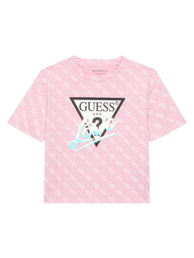 Guess Guess Póló J6RI08 K6YW4 Rózsaszín Regular Fit