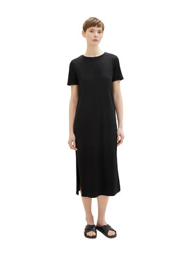 Tom Tailor Denim Tom Tailor Denim Ежедневна рокля 1035455 Черен Relaxed Fit