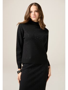 Oltre Oltre Sweter M382J005126N033 Czarny Regular Fit