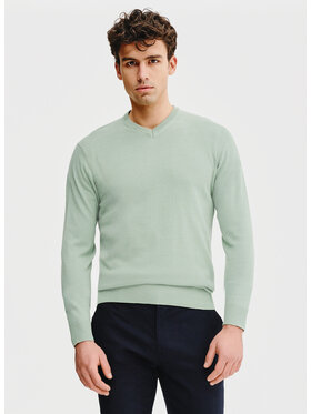 Pako Lorente Pako Lorente Sweter P25SB-2X-001 Zielony Classic Fit