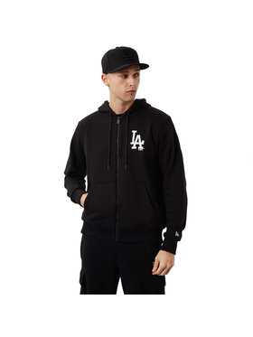 New Era New Era Felpa New Era MLB League Los Angeles Dodgers Essential Zip Hoodie Nero Regular Fit