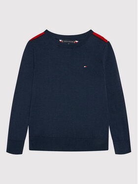 Tommy Hilfiger Tommy Hilfiger Sweter Essential KB0KB06947 D Granatowy Regular Fit