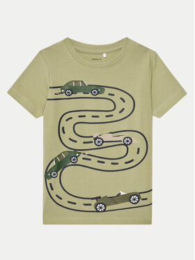 NAME IT NAME IT Tricou Borris 13238894 Verde Regular Fit