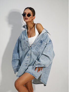 LilaLou LilaLou Kurtka jeansowa Rhode Niebieski Oversize