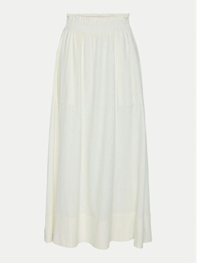 YAS YAS Maxi sukňa Flaxy 26036370 Biela Regular Fit