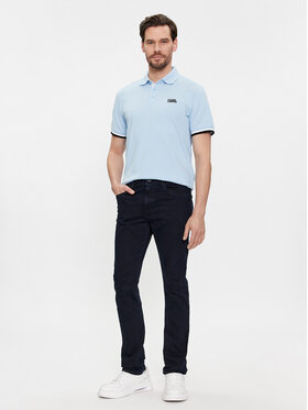 KARL LAGERFELD Jeans Hlače 265840 541830 Mornarsko Modra Slim Fit