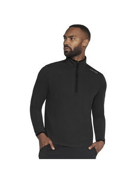 Skechers Skechers Bluza Skechers Skech-Knits Burst 1/4 Zip Czarny Regular Fit