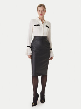 Elisabetta Franchi Elisabetta Franchi Camicia CA-131- 57E2-V390 Écru Regular Fit