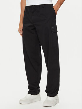 Calvin Klein Jeans Calvin Klein Jeans Spodnie materiałowe J30J326848 Czarny Straight Fit