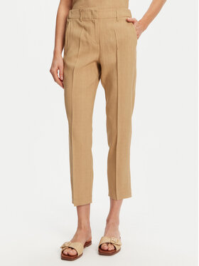 Marella Marella Spodnie materiałowe Arles 2513131065 Beżowy Slim Fit