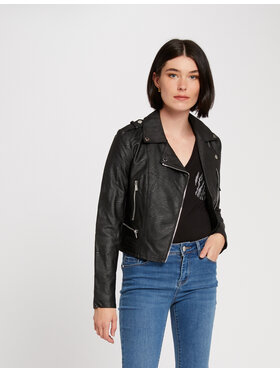 Morgan Morgan Giacca in similpelle 202-GRAMMO.N Nero Regular Fit