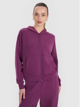 4F 4F Bluza 4FWSS25TSWSF1577-50S Fioletowy Regular Fit