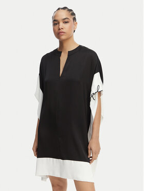 KARL LAGERFELD KARL LAGERFELD Strandkleid B2W13016 Schwarz Loose Fit