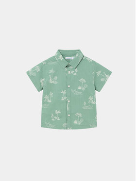 Mayoral Mayoral Camicia 1112 Verde Regular Fit