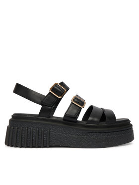 Clarks Clarks Sandały Evamar Strap 26185888 Czarny