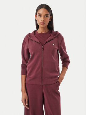 Guess Guess Μπλούζα V4YQ06 KCAY2 Μπορντό Regular Fit