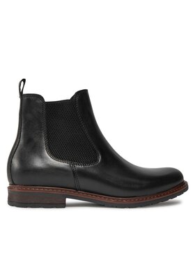 Tamaris Tamaris Kotníková obuv s elastickým prvkem 1-25056-41 Černá