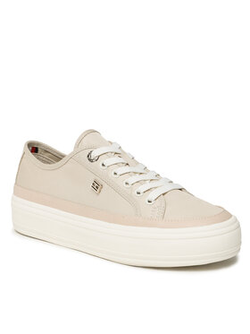 Tommy Hilfiger Tommy Hilfiger Кросівки Essential Vulc Canvas Sneaker FW0FW07459 Бежевий