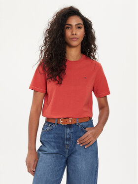 Tommy Hilfiger Tommy Hilfiger Marškinėliai Modern WW0WW39848 Raudona Regular Fit