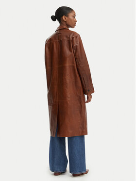 MAX&Co. MAX&Co. Cappotto in pelle Doppia 2616471021200 Marrone Regular Fit