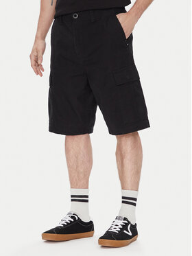 Volcom Volcom Šortky z materiálu Strange Tripper A0912502 Černá Loose Fit