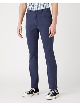 Wrangler Wrangler Spodnie materiałowe TEXAS SLIM Niebieski Slim Fit
