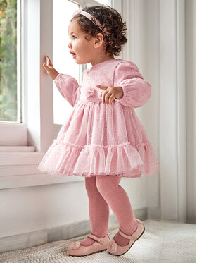 Mayoral Mayoral Robe habillée 2.971 Rose Regular Fit