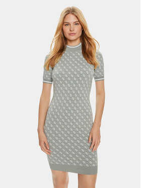 Guess Guess Rochie tricotată Ss Lise W3YK39 Z37K0 Verde Bodycon Fit