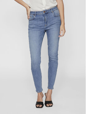 Vila Vila Jeansy Sarah 14094341 Modrá Skinny Fit