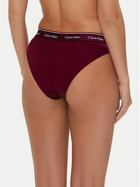 Calvin Klein Swimwear Spodnji Del Bikini KW0KW02428 Bordo Rdeča