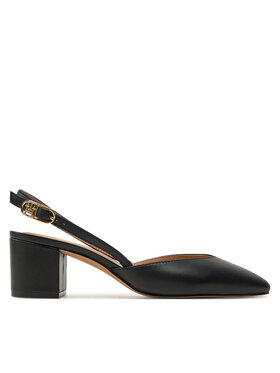 Tommy Hilfiger Tommy Hilfiger Sandały Pump Slingback Smooth Leather FW0FW08621 Czarny