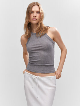 Mango Mango Top Bona 47049404 Szary Slim Fit