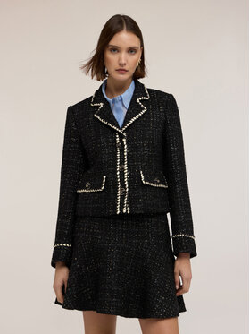 Motivi Motivi Giacca outdoor Q010Q001026N033 Nero Regular Fit