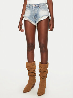 One Teaspoon One Teaspoon Τζιν σορτσάκια Rollers 26732 Γαλάζιο Regular Fit