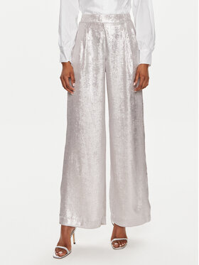 Dixie Dixie Hlače PDEPJNA Srebrna Relaxed Fit