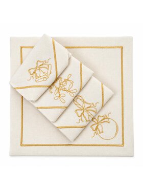 Roseberry Home Roseberry Home Serwetki Christmas Goldenline Złoty