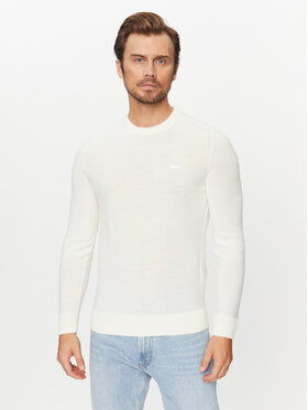 BOSS Boss Sveter Avac_C 50501762 Écru Regular Fit