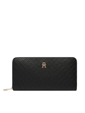 Tommy Hilfiger Tommy Hilfiger Portofel Th Icon Lrg Za Mono AW0AW18482 Negru