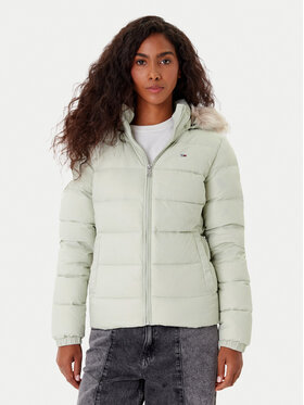 Tommy Jeans Tommy Jeans Daunenjacke Basic DW0DW18312 Grün Slim Fit