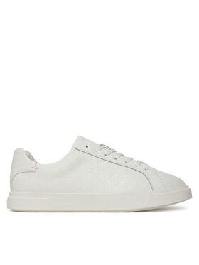 Calvin Klein Calvin Klein Sneakersy Low Pro Cups Lace Up Lth Aop HW0HW02817 Biela