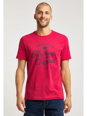 Mustang Mustang T-shirt ALEX C PRINT Rosa Regular Fit